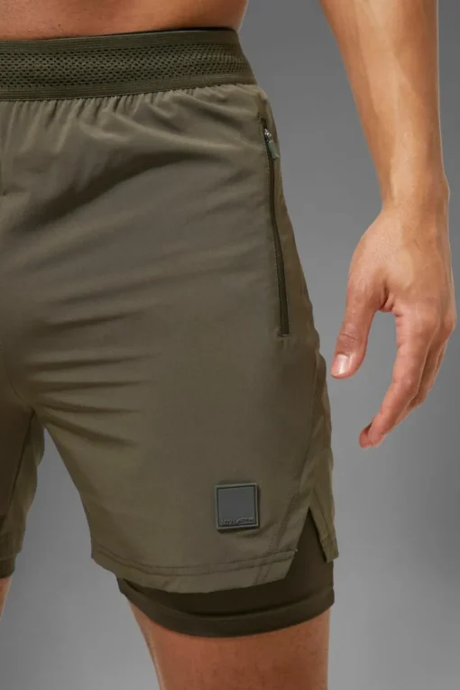 Man Active Performance Regular Fit 5inch 2-in-1 Shorts