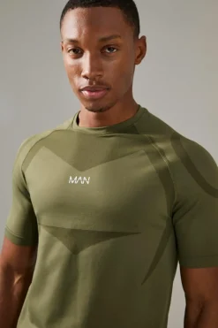 Man Active Seamless Muscle Fit T-shirt