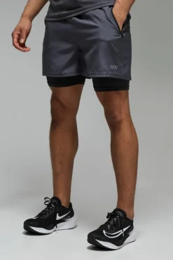Man Active Stretch Woven 5inch 2in1 Short