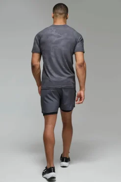Man Active Stretch Woven 5inch 2in1 Short