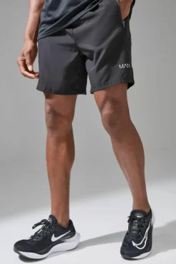 Man Active Stretch Woven Regular Fit 7inch Gym Short