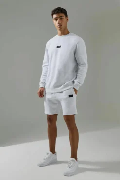 Man Active Sweatshirt & Short Tracksuit