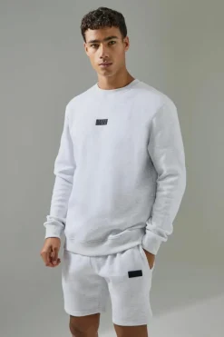 Man Active Sweatshirt & Short Tracksuit