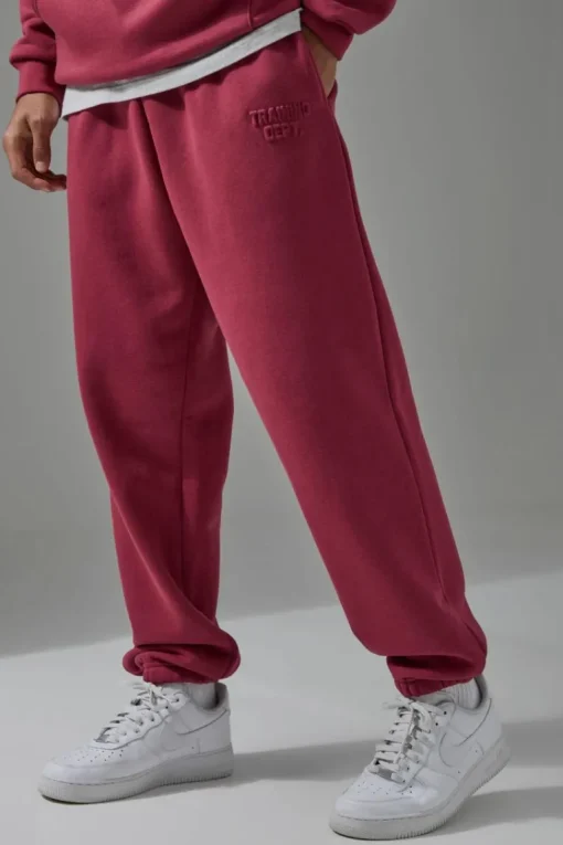 Man Active Training Dept Oversized Embossed Jogger