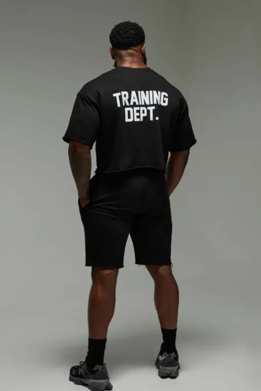 Man Active Training Dept Short Cropped Sleeve Sweat
