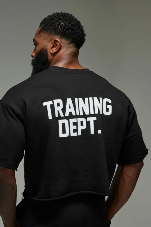 Man Active Training Dept Short Cropped Sleeve Sweat