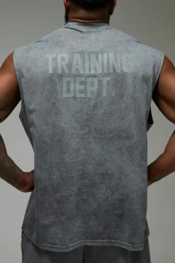 Man Active Training Dept. Oversized Washed Tank
