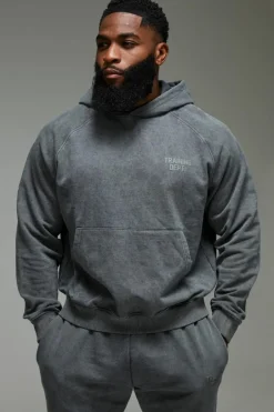 Man Active Training Dept. Boxy Washed Hoodie