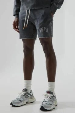 Man Active Washed Rest Day Regular Fit 5inch Shorts