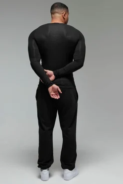 Man Active X OG Gym Muscle Fit Long Sleeve Henley