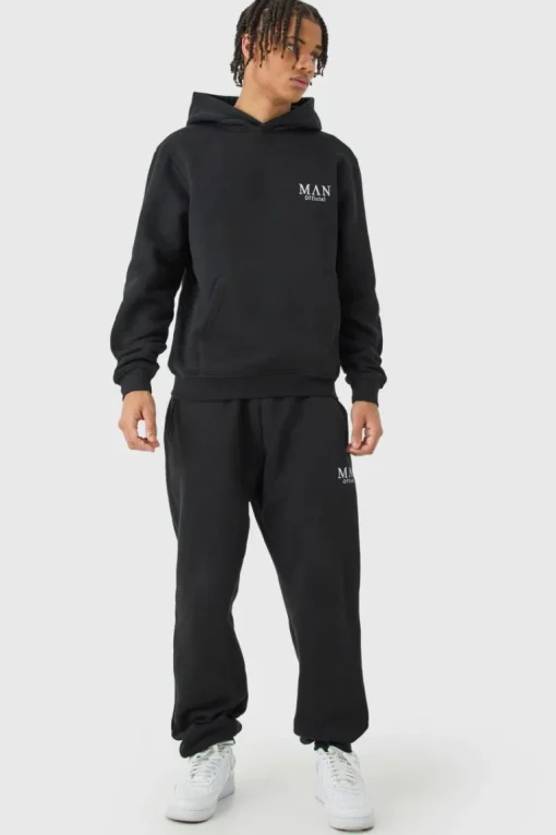 Man Basic Hooded Tracksuit