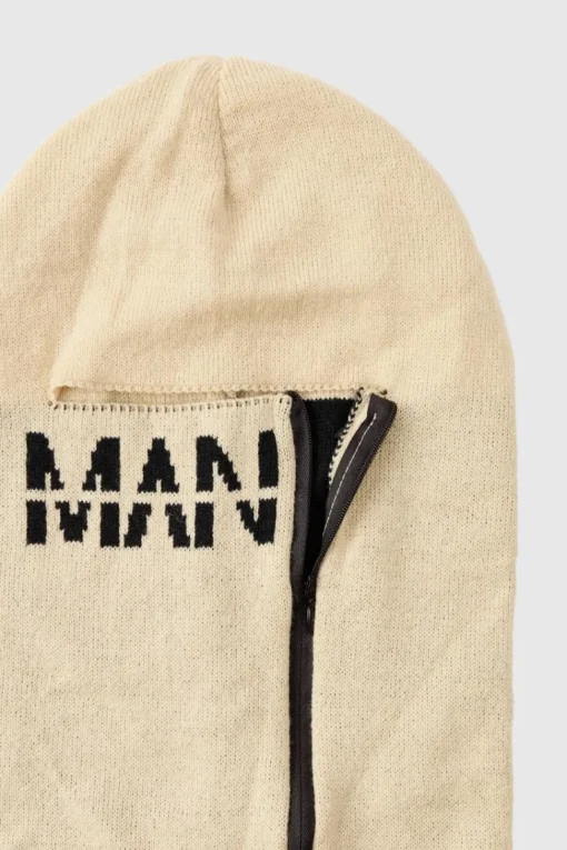 Man Dash Zip Detail Face Covering