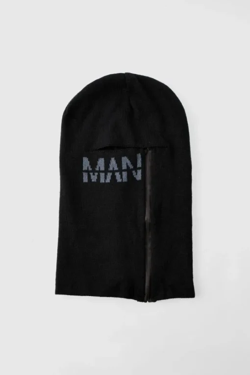 Man Dash Zip Detail Face Covering