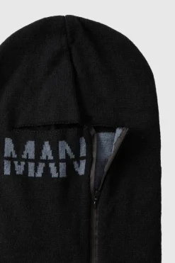 Man Dash Zip Detail Face Covering