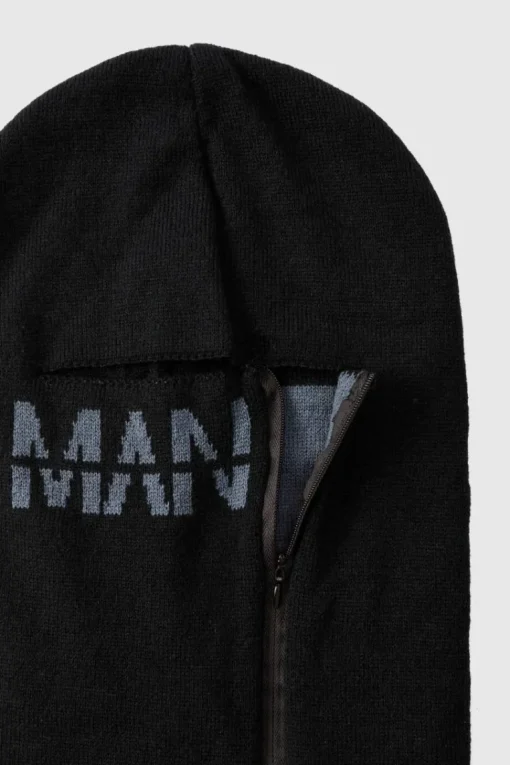 Man Dash Zip Detail Face Covering