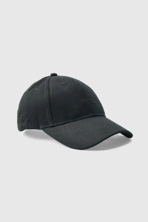 Man Signature Basic Baseball Cap In Black