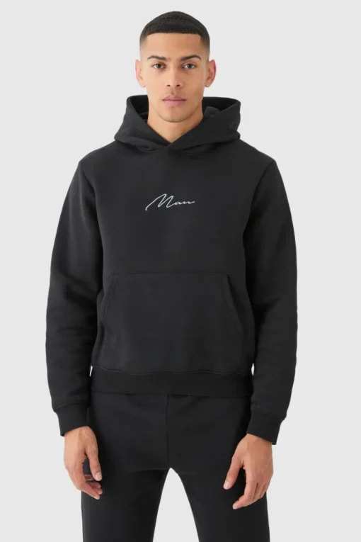 Man Signature Boxy Hooded Tracksuit