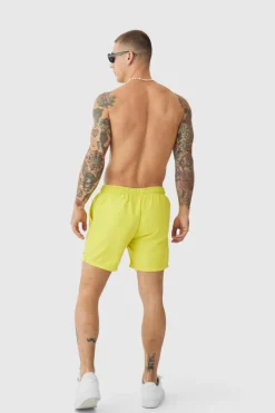 Man Signature Mid Length Swim Shorts