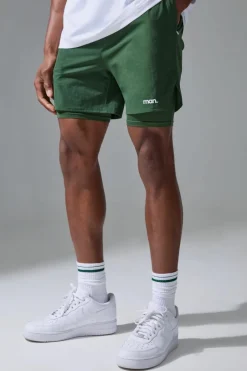 Man Sport Side Split 5inch 2-in-1 Short