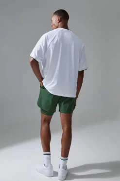 Man Sport Side Split 5inch 2-in-1 Short