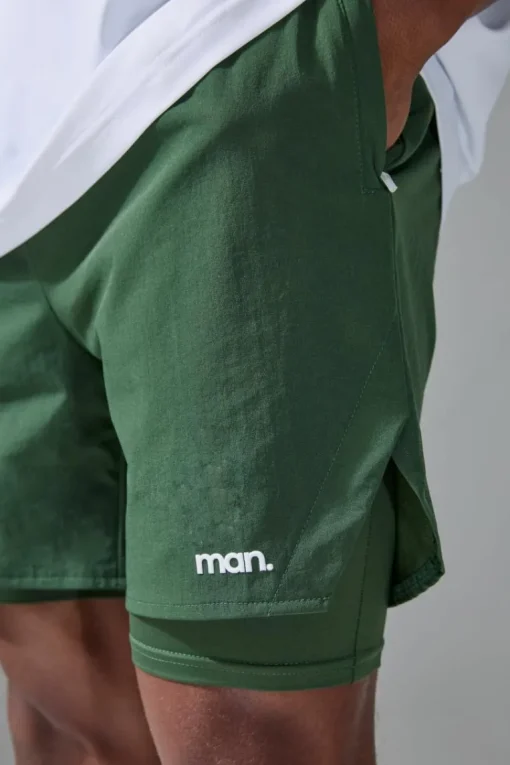 Man Sport Side Split 5inch 2-in-1 Short