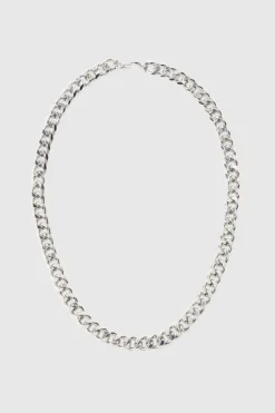 Metal Chain Necklace In Silver