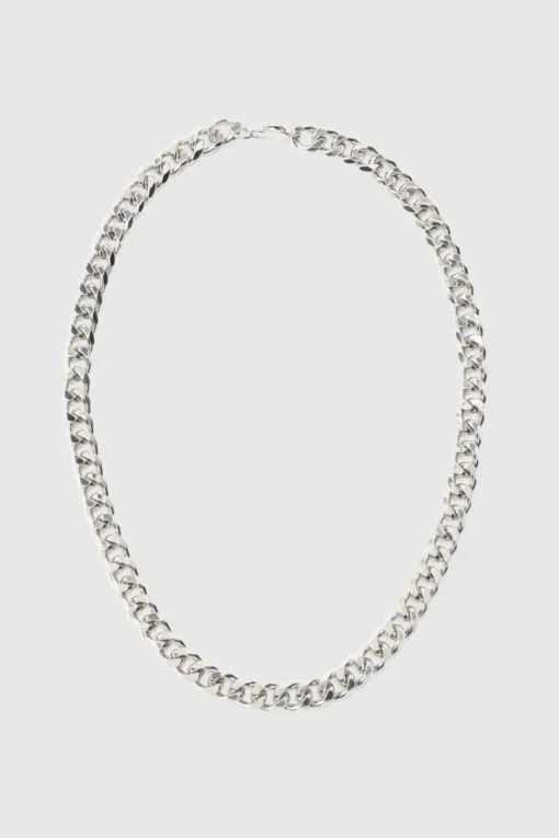 Metal Chain Necklace In Silver