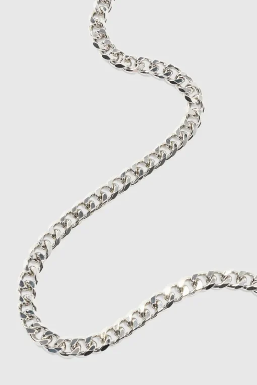 Metal Chain Necklace In Silver