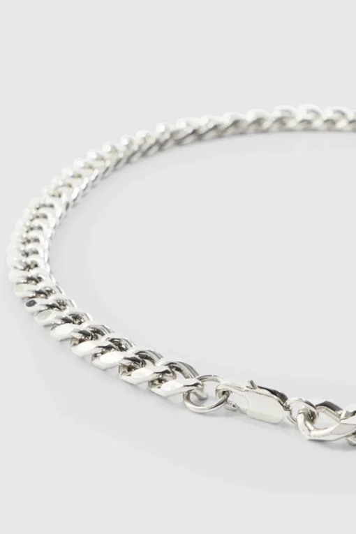 Metal Chain Necklace In Silver