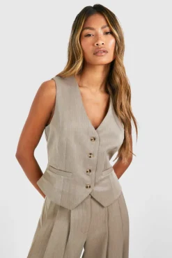 Mock Horn Fitted Waistcoat