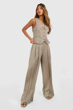 Mock Horn Fitted Waistcoat
