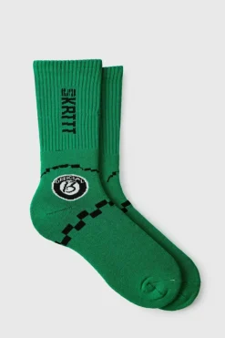 Moto Racing Flag Socks