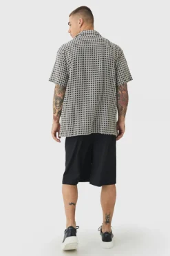 Open Weave Oversized Shirt