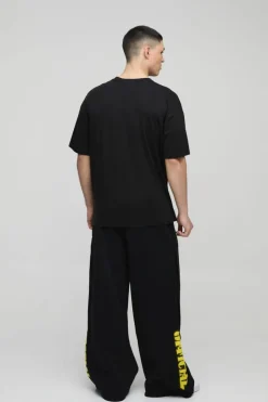 Oversized Access Denied Slogan Graphic T-Shirt