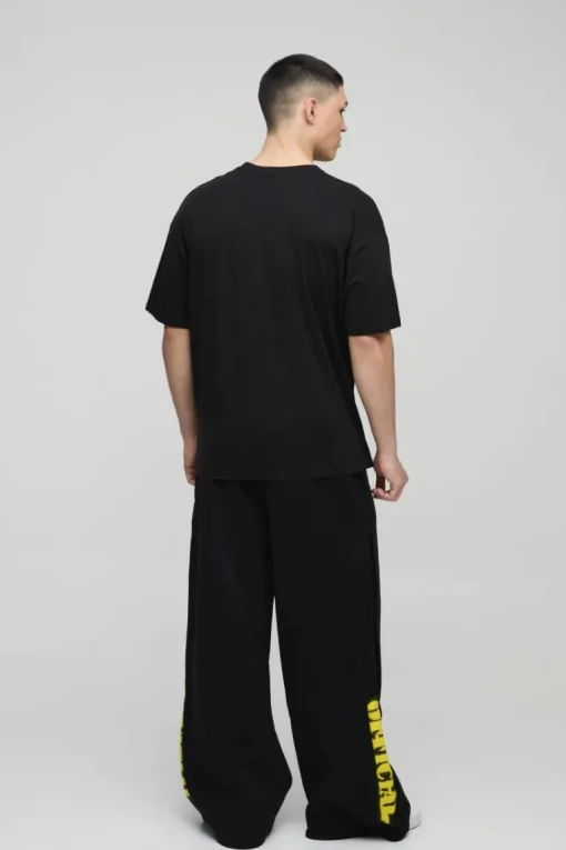 Oversized Access Denied Slogan Graphic T-Shirt