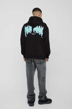 Oversized Angel Graphic Hoodie