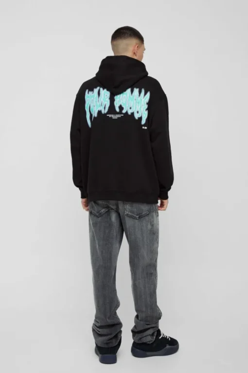 Oversized Angel Graphic Hoodie