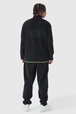 Oversized Belted Polar Fleece Jogger