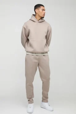 Oversized Bonded Scuba Hooded Tracksuit
