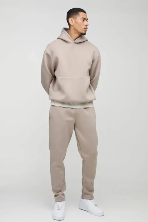 Oversized Bonded Scuba Hooded Tracksuit