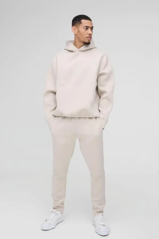 Oversized Bonded Scuba Hooded Tracksuit