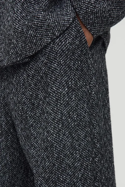 Oversized Boucle Boxy Blazer & Trouser Suit