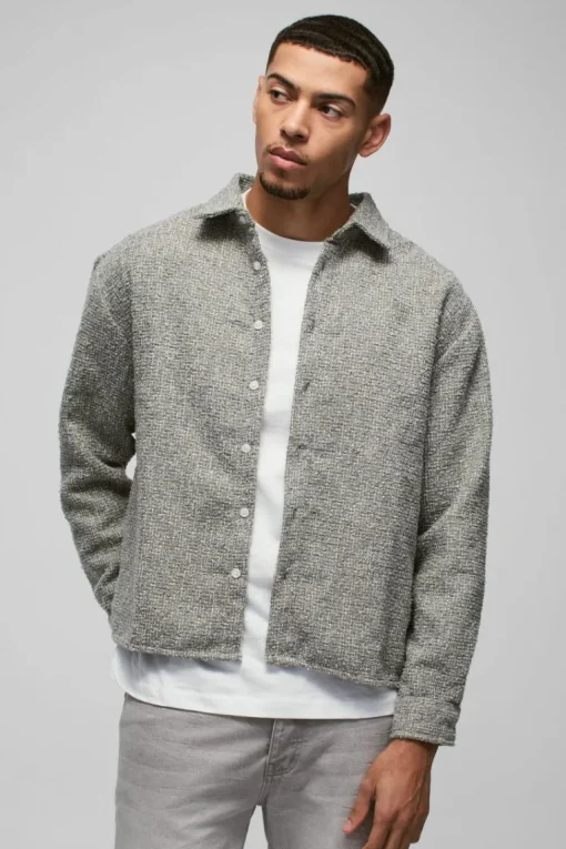 Oversized Boucle Overshirt