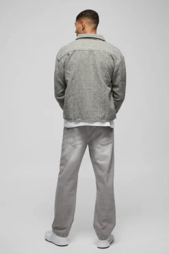 Oversized Boucle Overshirt