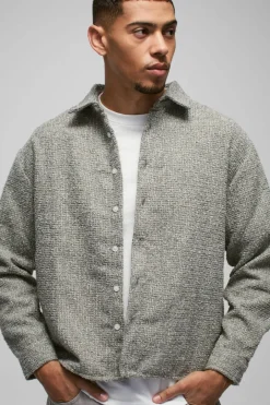 Oversized Boucle Overshirt