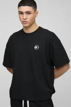 Oversized Boxy 8 Ball Embroidered T-Shirt