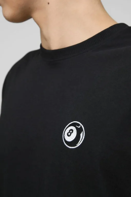 Oversized Boxy 8 Ball Embroidered T-Shirt