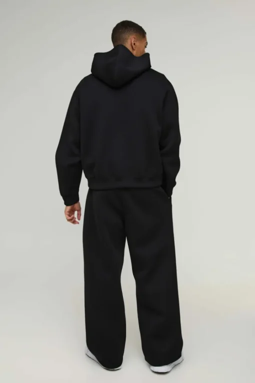 Oversized Boxy Bonded Scuba Hooded Tracksuit