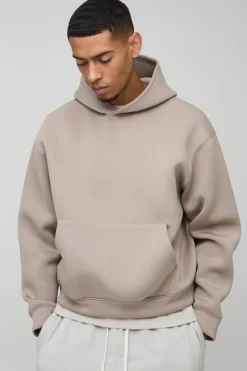 Oversized Boxy Bonded Scuba Hoodie