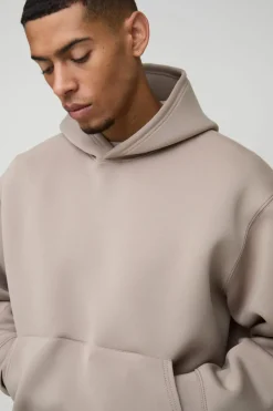 Oversized Boxy Bonded Scuba Hoodie